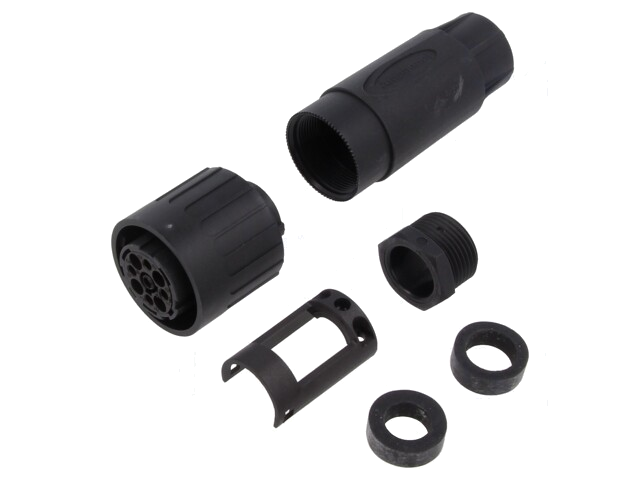Connector: rond; stekker; maat 1; C16-3; vrouwelijk; PIN: 9; IP65 Connector: rond; stekker; maat 1; C16-3; vrouwelijk; PIN: 9; IP65